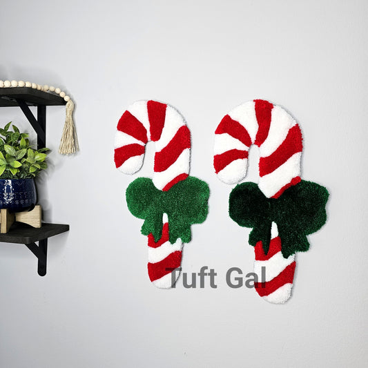 Candy Cane with Bow